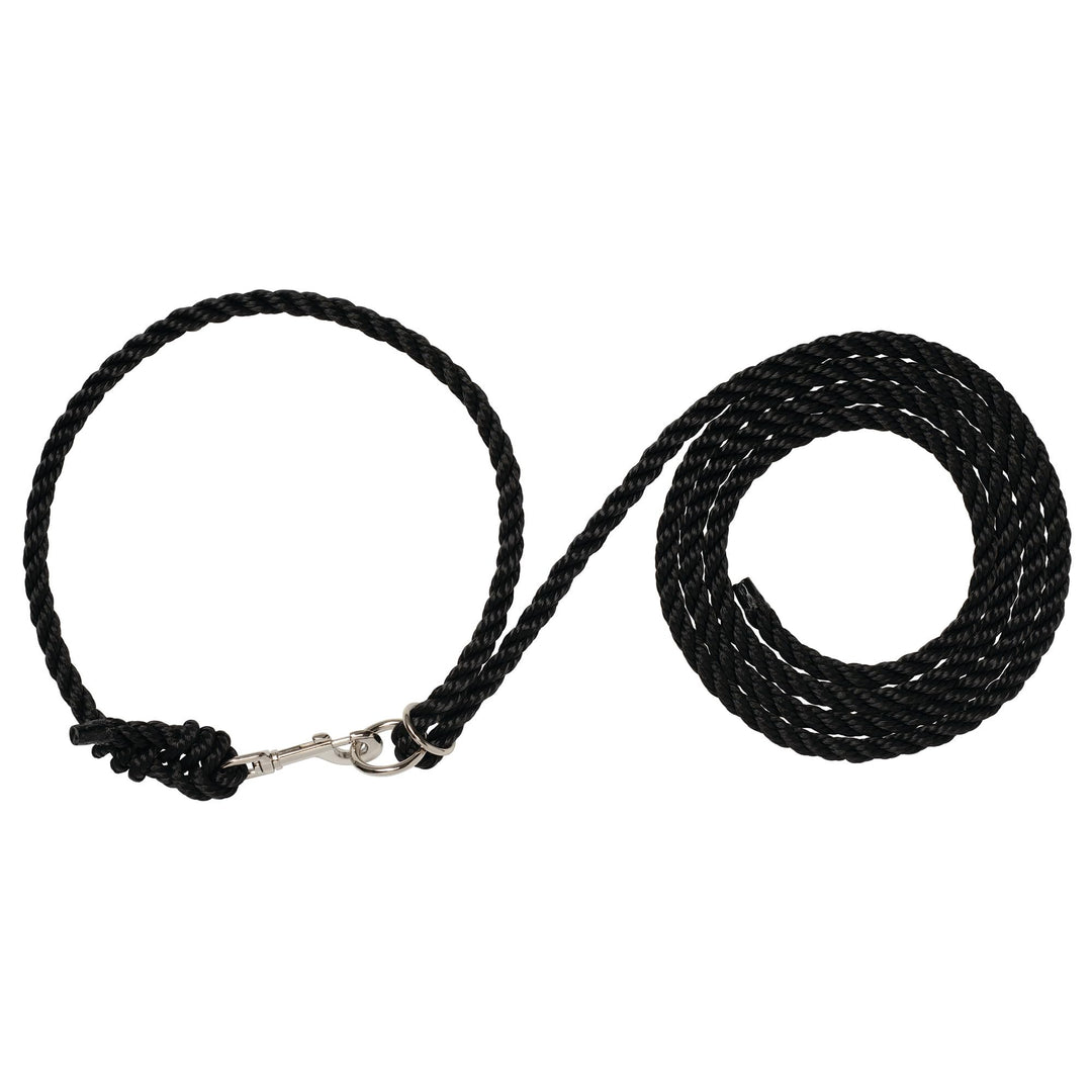 Weaver Leather Livestock Adjustable Poly Neck Rope Black, 1/2 x 10'