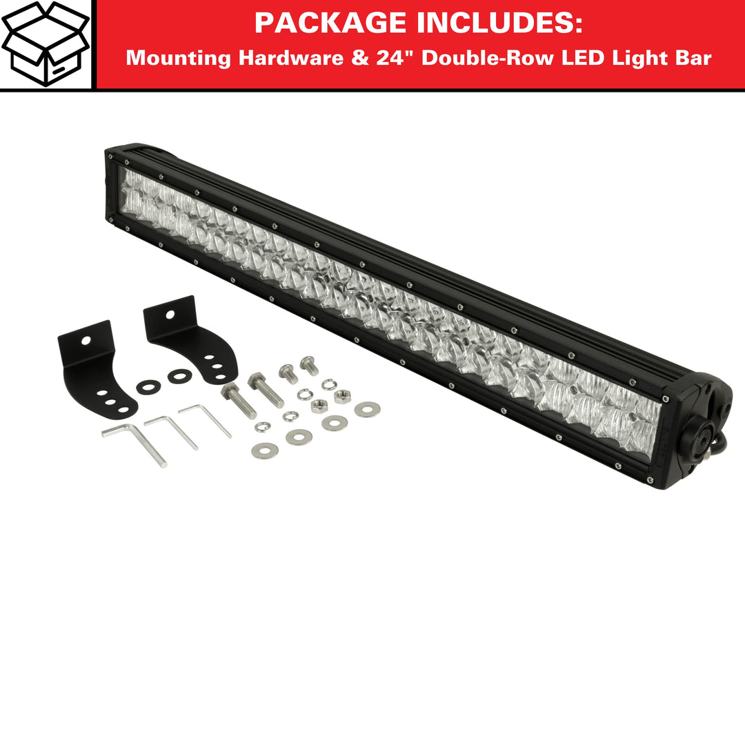 Blazer International CWL524D 24" LED Double Row Off-Road Light Bar with Fog and Spot Beam