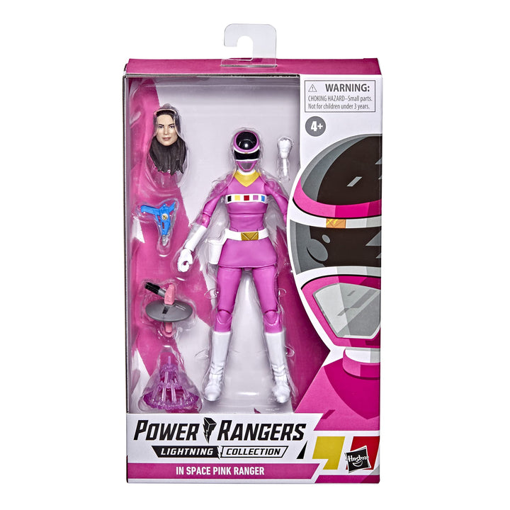 Power Rangers Lightning Collection in Space Pink Ranger 6-Inch Premium Collectible Action Figure Toy with Accessories, Kids Ages 4 and Up
