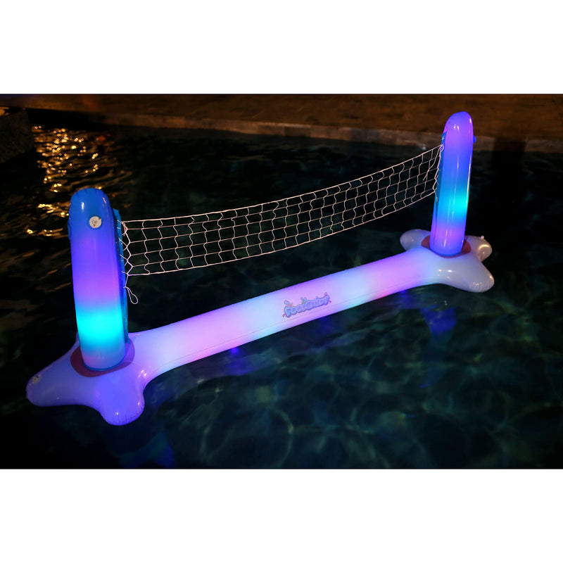Poolcandy Illuminated Giant Floating LED Volleyball Set