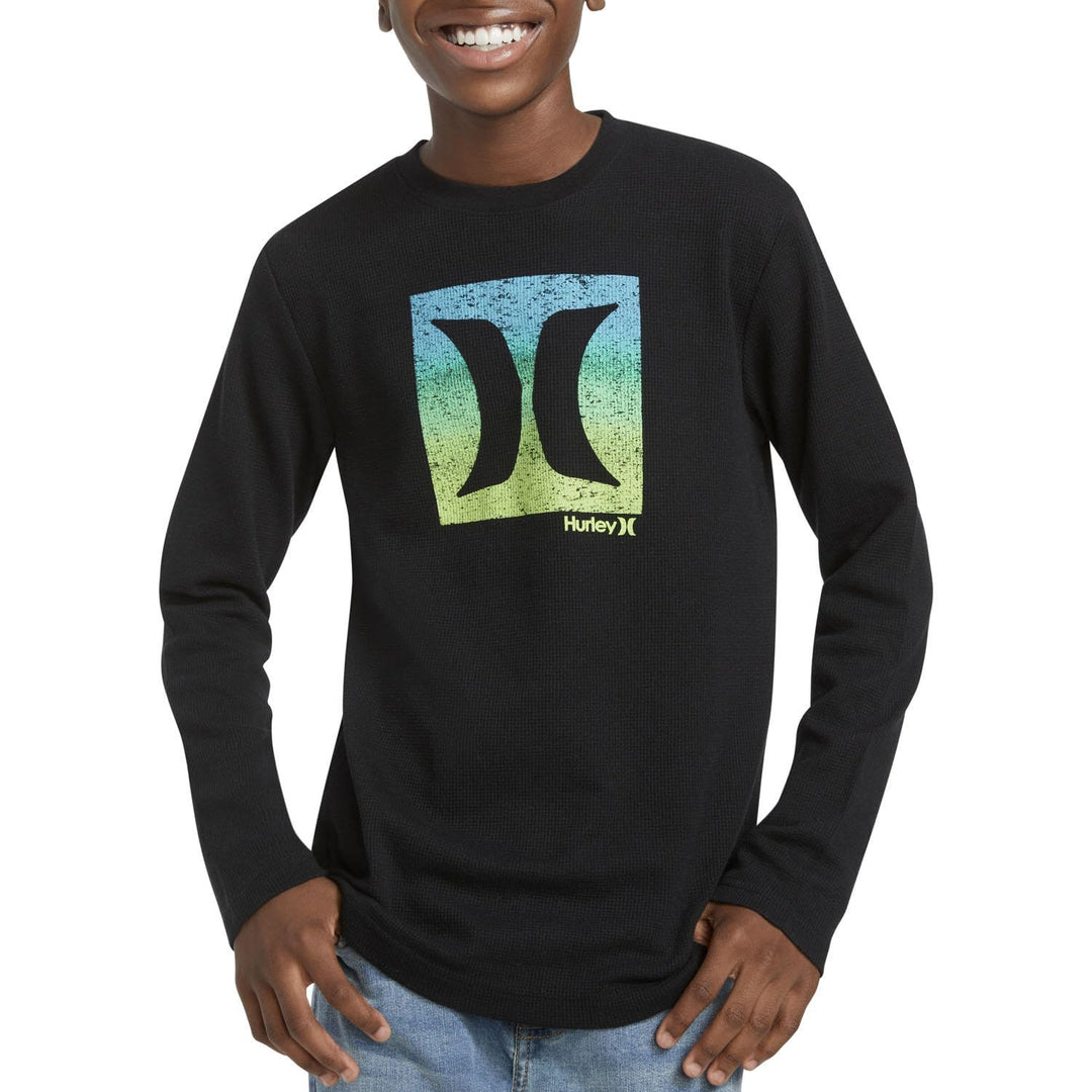 Hurley Boy's Long Sleeve Thermal T-Shirt 2 Pack 5/6