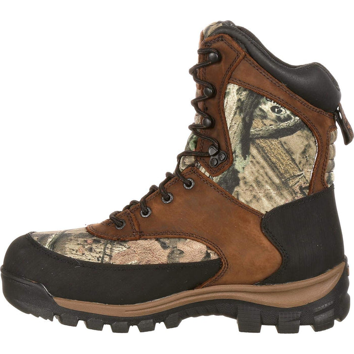 Rocky Men's FQ0004755 Mid Calf Boot, Brown and Mossy Oak Break Up Infinity, 9 M US