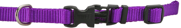 3/8-Inch Nylon Adjustable Dog Collar, X-Small, Purple