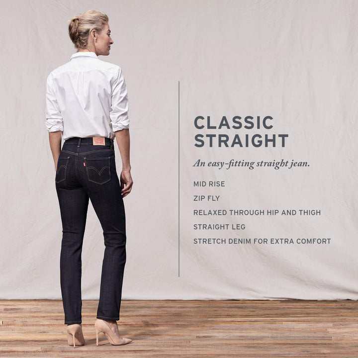 Levi's Women's Classic Straight Jeans, Lapis Dark Horse, 29 (US 8) R