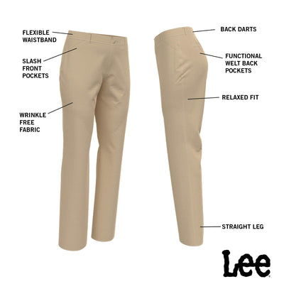 Lee Women’s Straight Leg Wrinkle Resist Stretch Pant