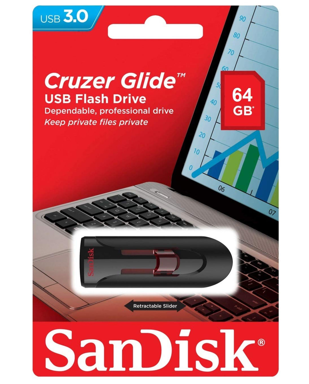 SanDisk Cruzer Glide 128GB USB 2.0 Flash Drive SDCZ60-128G-A46