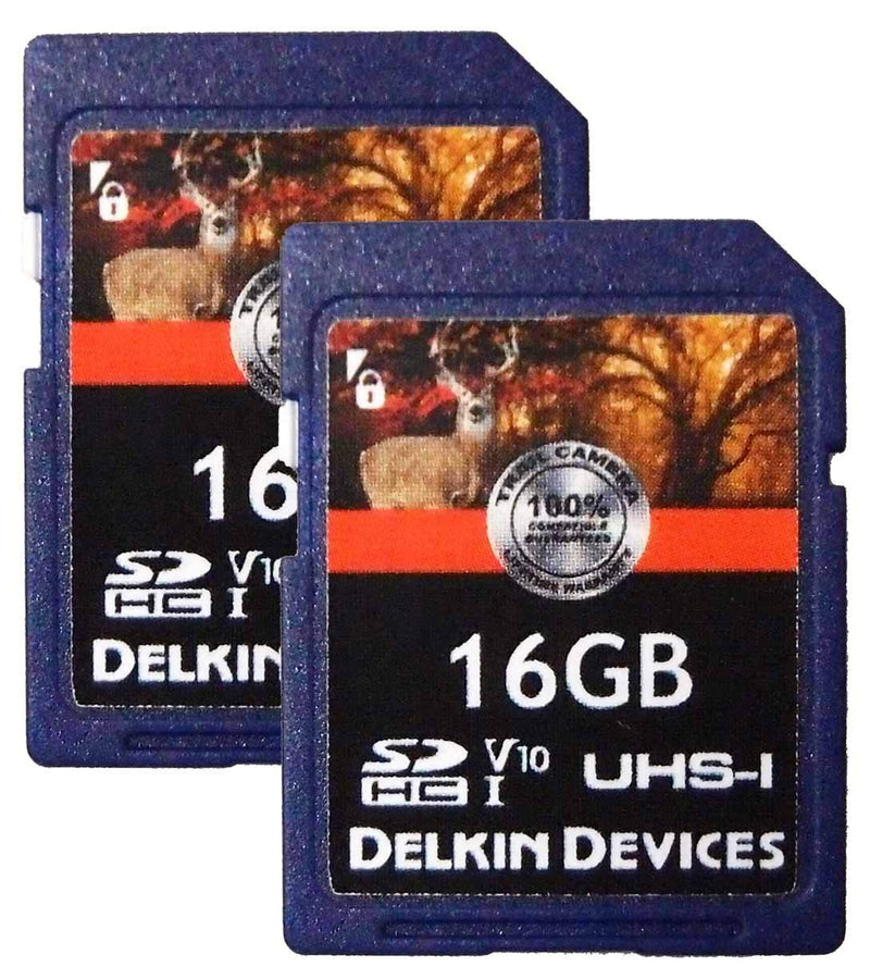 Delkin Devices 16GB Trail Cam SDHC Class 10-2pk /DDSDTRL-2X16