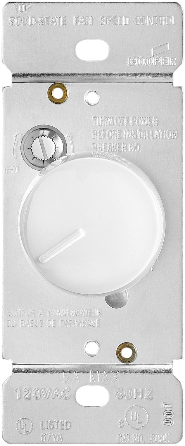 EATON Adjustable Fully Variable Non-Preset Rotary Switch, 120 Vac, 5 A, 300 W