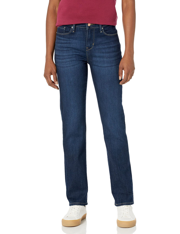 Signature by Levi Strauss & Co. Gold Label Women's Modern Straight Jeans (Available in Plus Size), Noir, 24 Short