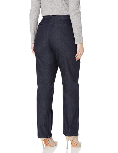 Lee Women's Plus-Size Relaxed-Fit All Day Pant, Indigo Rinse, 30W Long