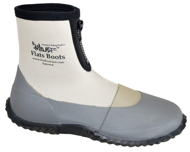 ForEverlast Unisex-Adult Gen Flats Lightweight Neoprene Rubber Boots Generation II for Fishing & Wading, Size 7, Water Resistant, for Men & Women, Grey