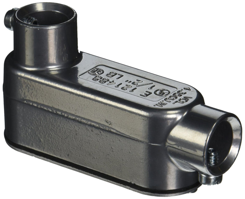 Halex, 1/2 in. Electrical Metallic Tube (EMT) Type LB Set-Screw Conduit Body , 58705, 1 per pack
