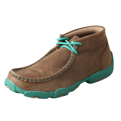 Children's Twisted X YDM0017 Driving Moc Bomber/Turquoise Leather 3.5 M