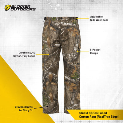 Scent Blocker Shield Series Fused Cotton Pants, Hunting Pants for Men (RT Edge, 3X-Large)