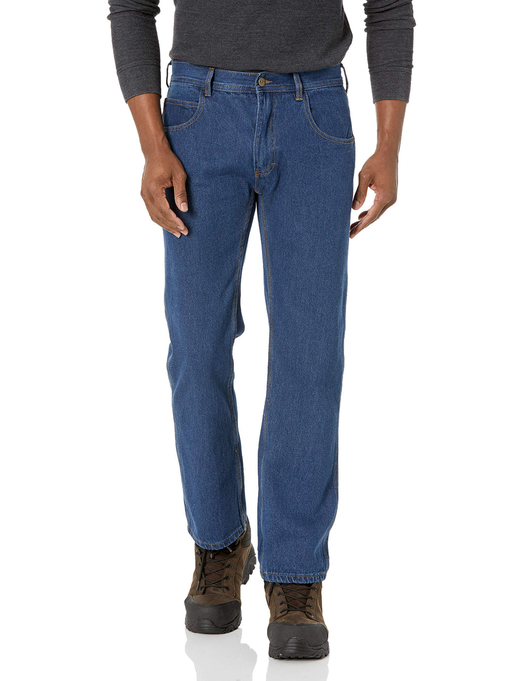 Key Apparel Men's Performance Comfort 5-Pocket Jean, Indigo, 32W x 30L