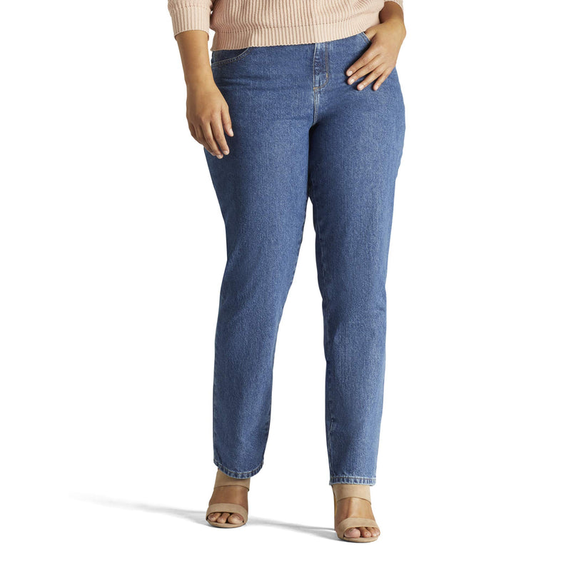 Lee Relaxed Fit All Cotton Straight Leg Jean, Jeans womens, Livia, 26 Plus