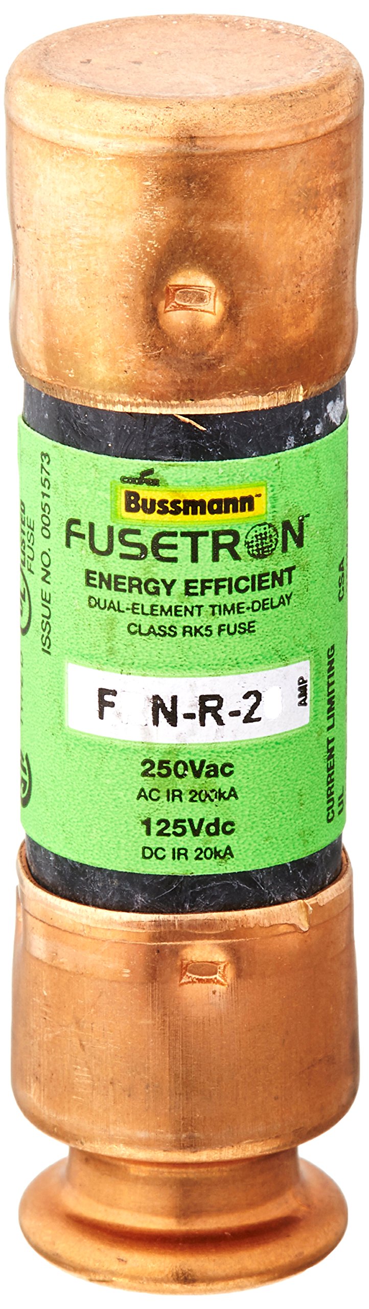 Bussmann BP/FRN-R-20 Bp/Frn-R-20 20 Amps Dual Element Time Delay Fuse 2 pc