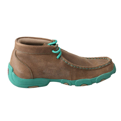 Children's Twisted X YDM0017 Driving Moc Bomber/Turquoise Leather 2.5 M