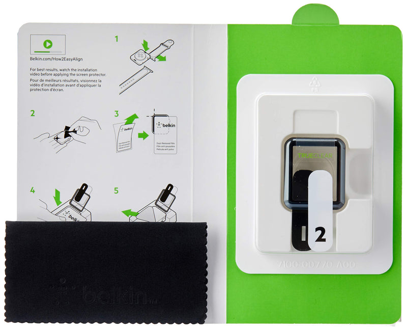 Belkin UltraCurve Force Screen Protector Real Glass Material for Apple Watch, Series 2