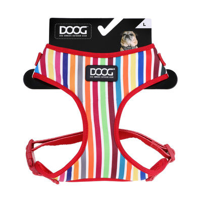 DOOG - All Weather 'Neoflex Dog Harness, Flexible Neoprene Breathable Mesh Padding Light Wetsuit Material Water Friendly Draws Moisture Away Fir Skin Easy Fit Small, Medium, Large, XL Soft