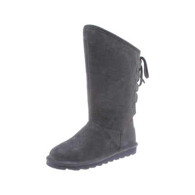 BEARPAW Women's Phylly Charcoal Size 11 | Women's Boot Classic Suede | Women's Slip On Boot | Comfortable Winter Boot