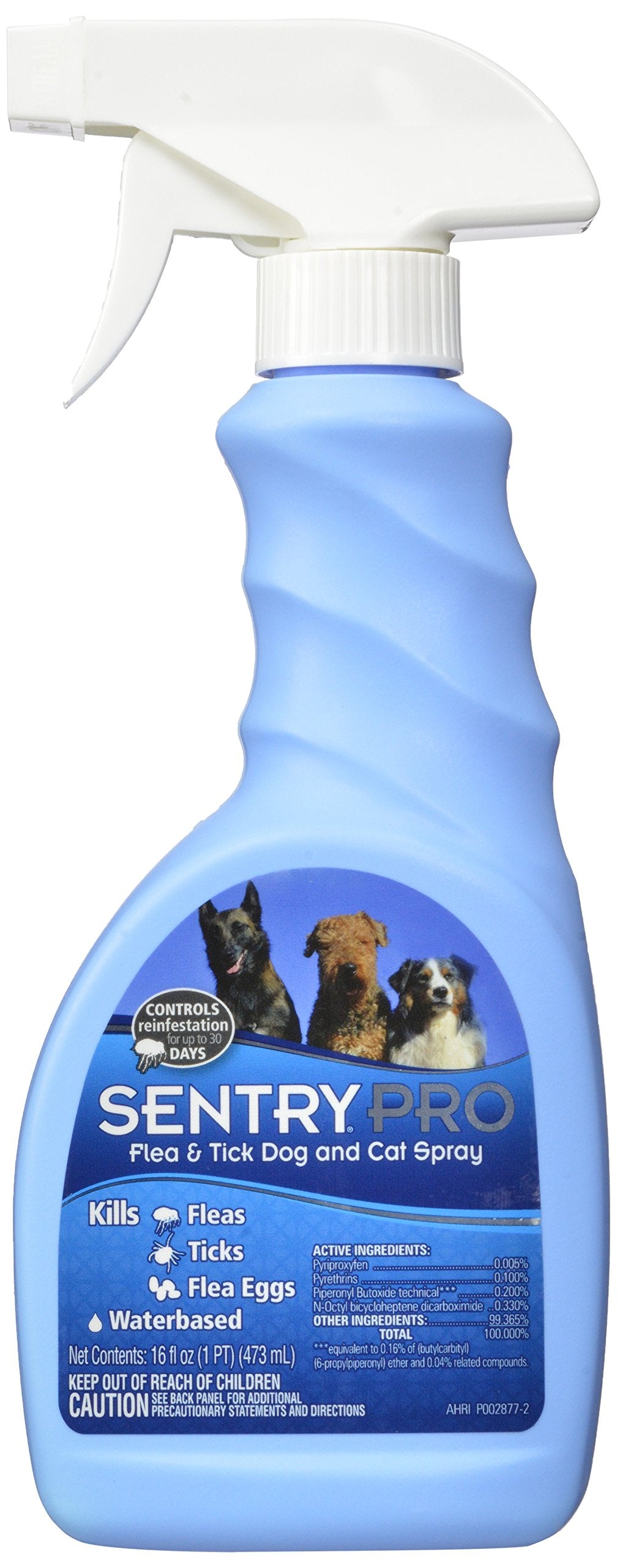 Sergeant's Products DSE02853 Sentry Pro Flea and Tick Pet Spray, 16-Ounce