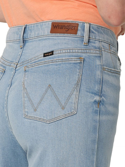 Wrangler Women's High-Rise Loose Fit Jean, Rough Stream, 12