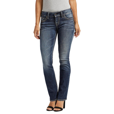 Silver Jeans Co. Ladies Suki Mid Rise Straight Leg Jeans, Waist Sizes 24-36