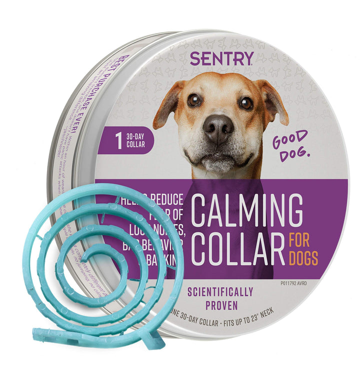 SENTRY PET Care Sentry Calming Collar for Dogs, Anxiety Reducing Pheromone Collar, Releases Pheromones for 30 Days, Helps Calm During Loud Noises and Separation, 1 Count, Purple