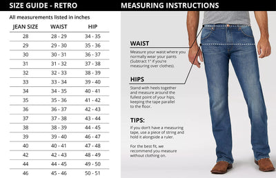 Wrangler Men's Retro Relaxed Fit Boot Cut Jean, True Blue, 33W x 30L