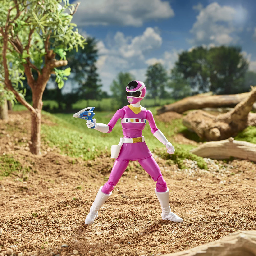 Power Rangers Lightning Collection in Space Pink Ranger 6-Inch Premium Collectible Action Figure Toy with Accessories, Kids Ages 4 and Up
