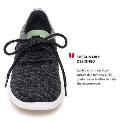 Minnetonka Women�s Eco Anew - Knit Casual Sneakers Designed with 70% Recycled Sugarcane EVA, Recycled Fabric, 100% Repurposed Breathable Mesh Lining, and OrthoLite EcoPlush Recycled Insole