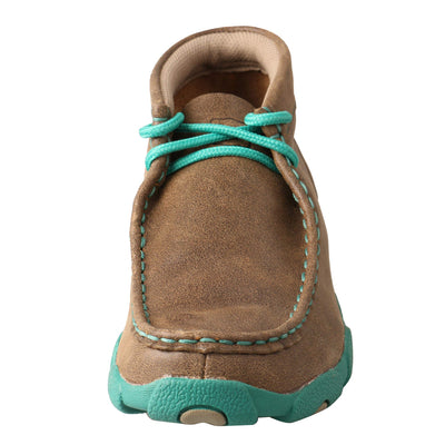 Children's Twisted X YDM0017 Driving Moc Bomber/Turquoise Leather 12 M