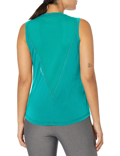 Mission Women's VaporActive Conductor Tank Top, Viridian Green, X-Small
