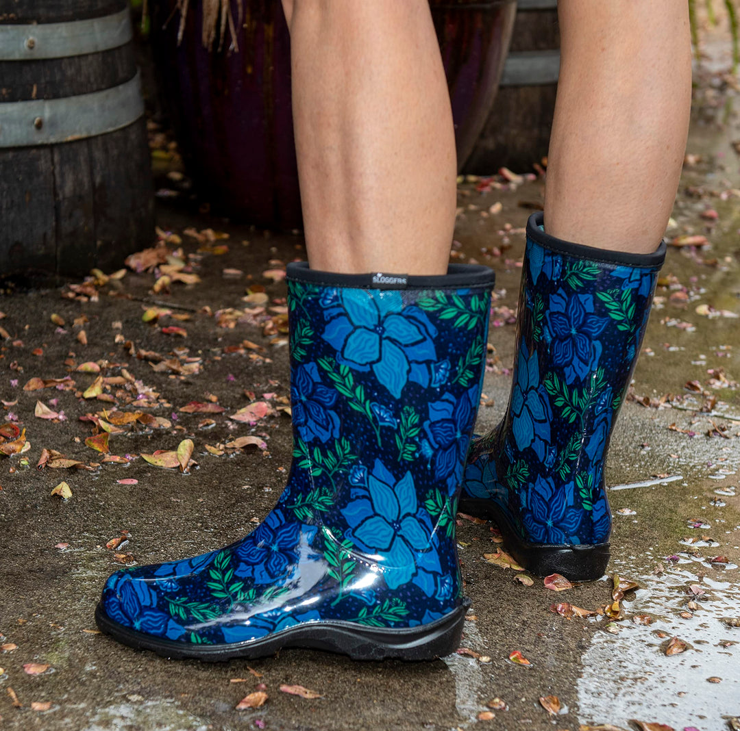 Sloggers 5018SSBK08 Rain Women's Waterproof Comfort Boot, 11