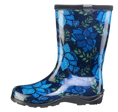 Sloggers Waterproof Garden/Rain Boots, Womens, Spring Surprise, Size 10