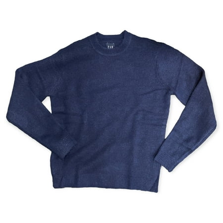 Gap Men s Soft & Comfortable Classic Fit Crew Neck Sweater (Medieval Blue  S)