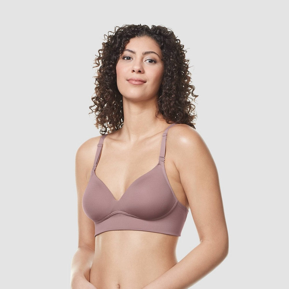 Simply Perfect By Warner's Women's Longline Convertible Wirefree Bra - Mauve 36DD
