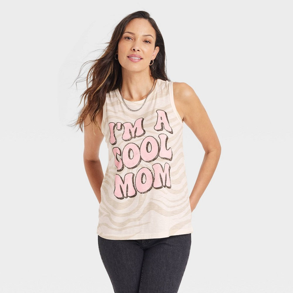 Women's Im a Cool Mom Graphic Tank Top - XS