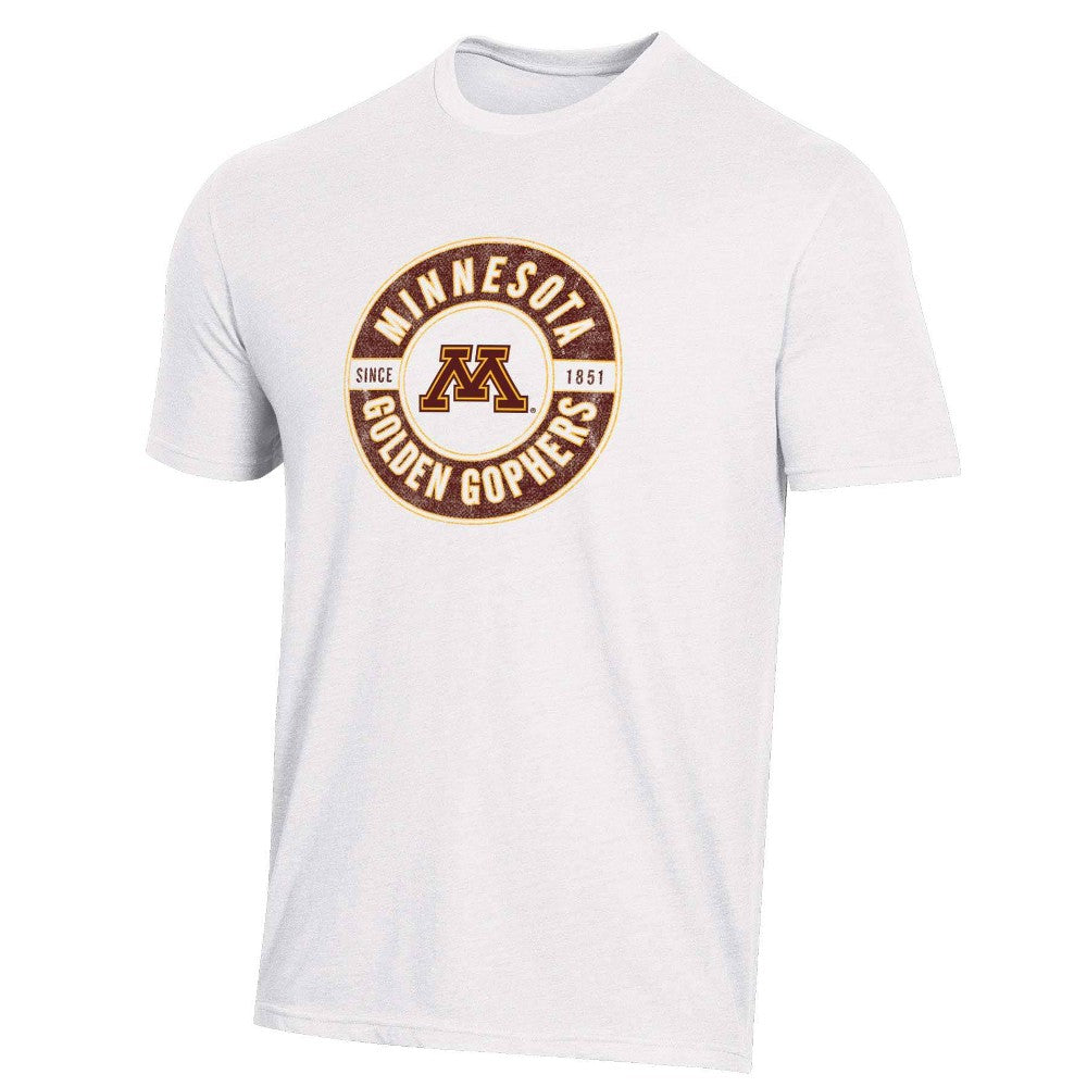 NCAA Minnesota Golden Gophers Men's White Biblend T-Shirt - M