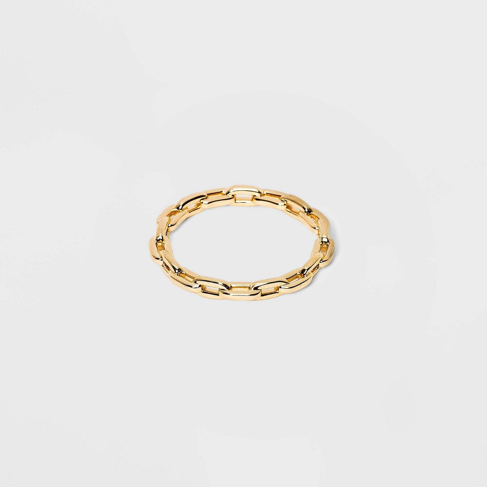 SUGARFIX by BaubleBar Gold Link Chain Ring - 8 - Gold