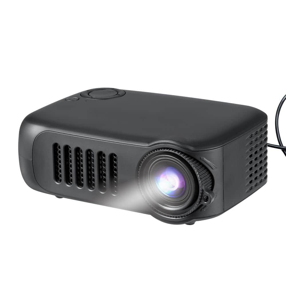 DARTWOOD Portable Mini Projector with HDMI, USB and TF Memory Ports - Enhance Your Movie, TV and Gaming Experience, Black
