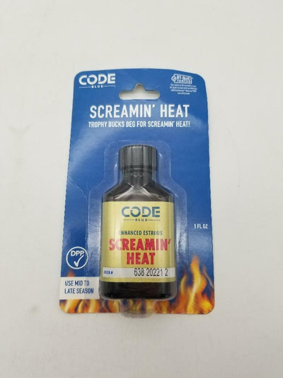 Code Blue Screamin' Heat, Choose Size