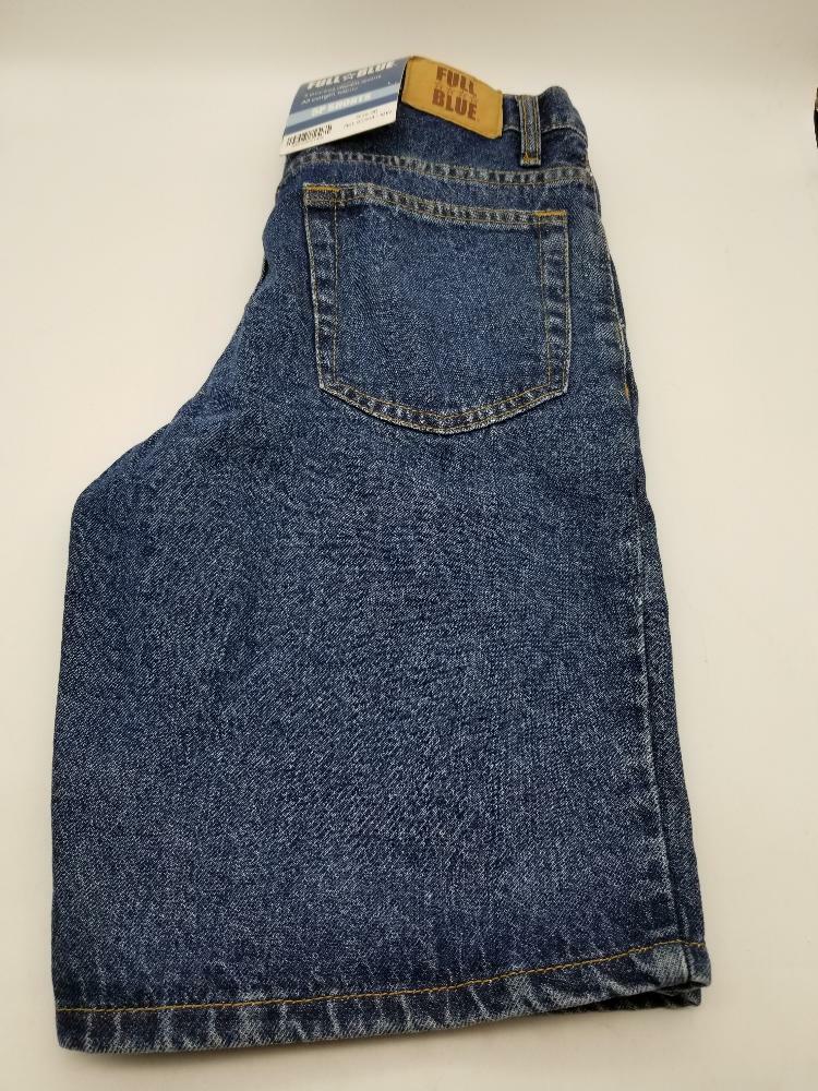 Full blue 5 pocket denim shorts, Size 30