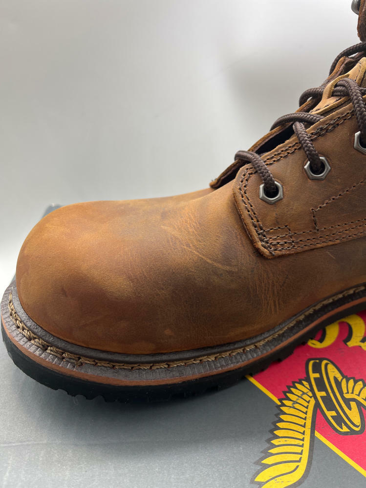 Men's Thorogood V-Series 8” Composite Toe Boots, Brown Crazyhorse - 12 M US